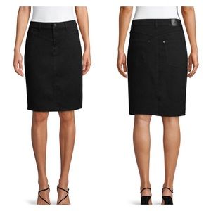 Jordache Vintage Lacey High Waist Jean Denim Skirt